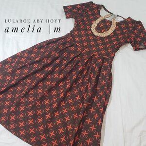 New With Tags LuLaRoe Amelia Dress Print M | 8-10